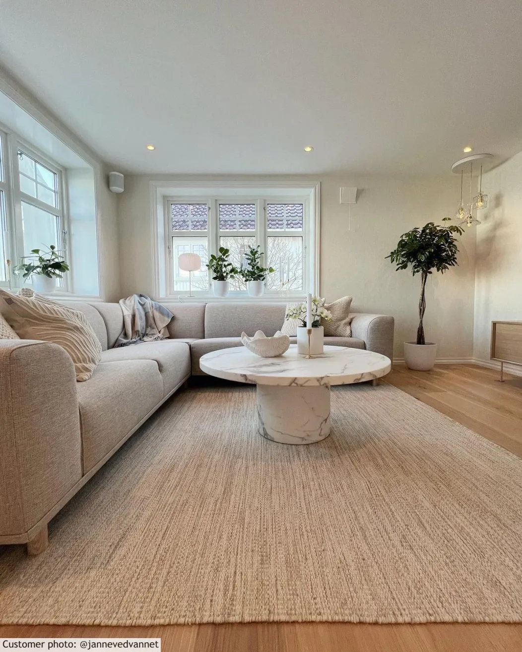 Wollteppich - Dhurry (natur)