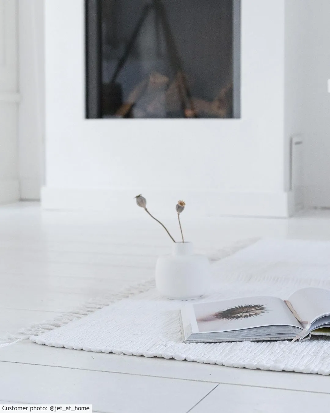 Flickenteppich - Silje (weiß)