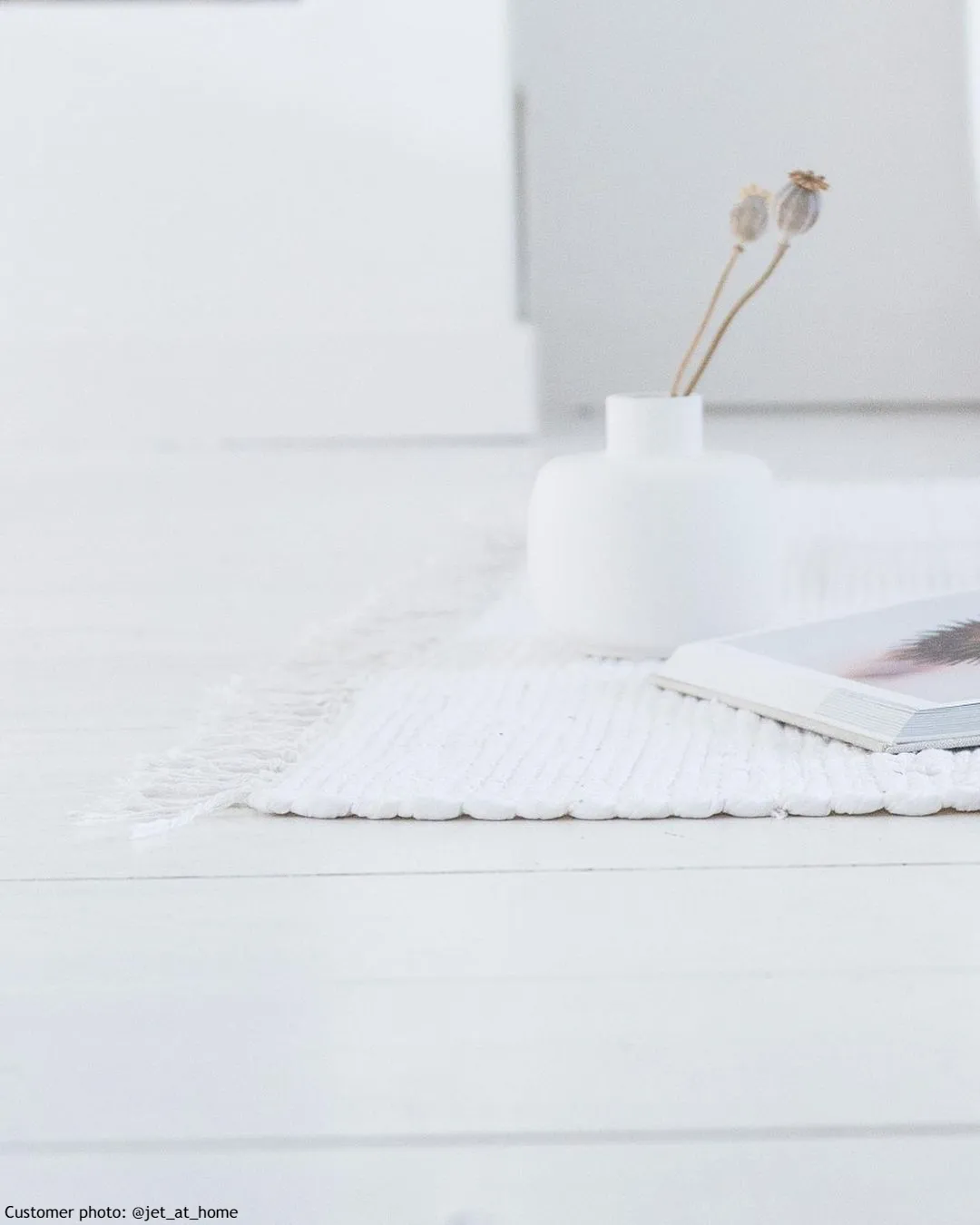 Flickenteppich - Silje (weiß)