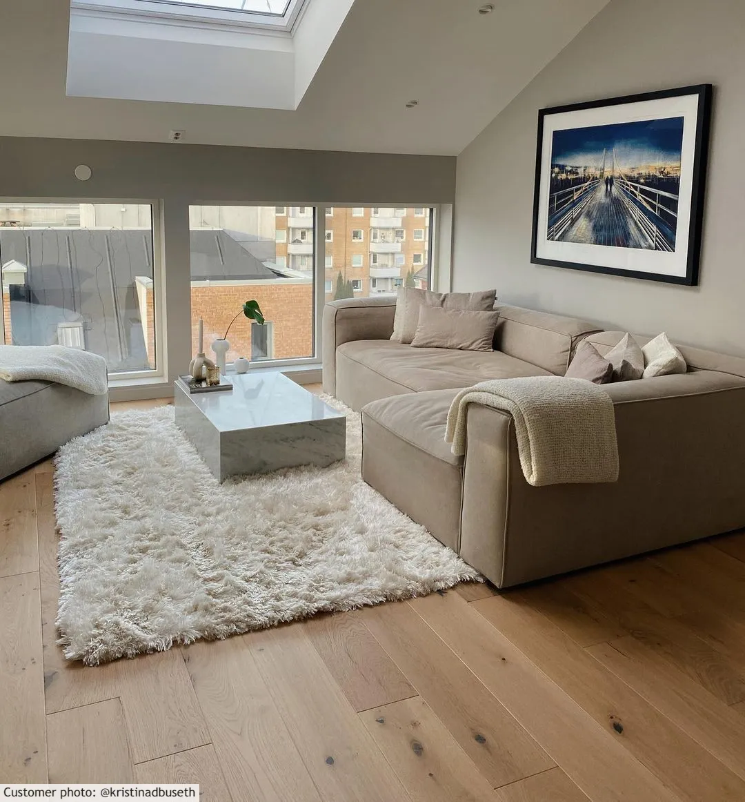 Hochflorteppiche - Janjira (weiß)