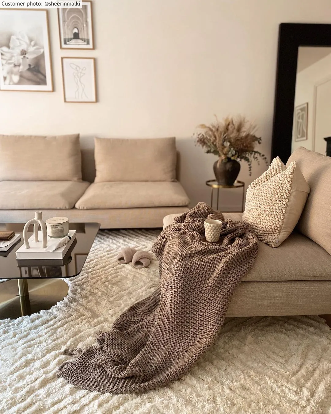 Tapis ronds - Monti (blanc cassé)