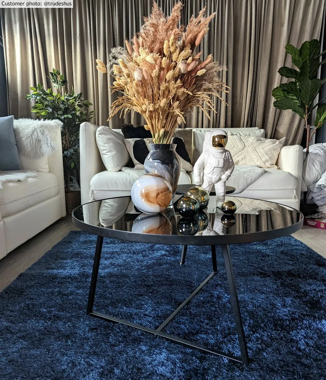 Hochflorteppiche - Cosy (dunkelblau)