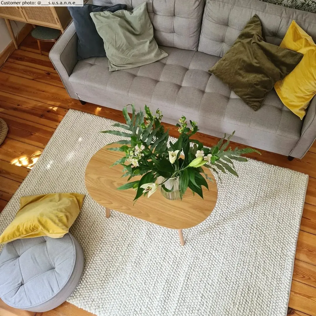 Wollteppich - Avafors Wool Bubble (beige)