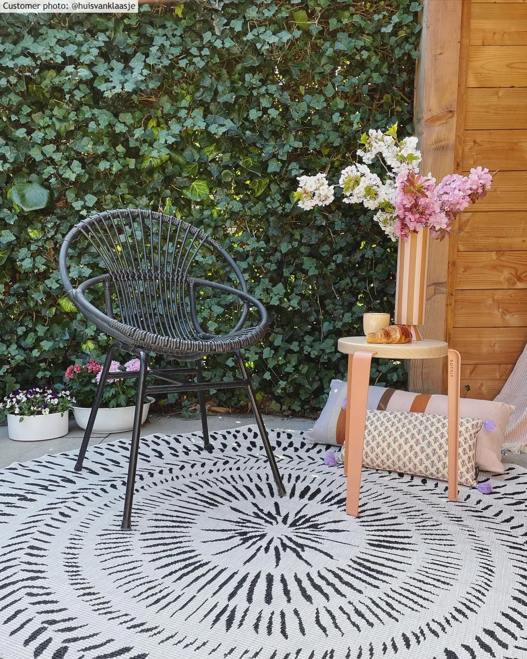 Rund Teppich - Brussels Night (grau)