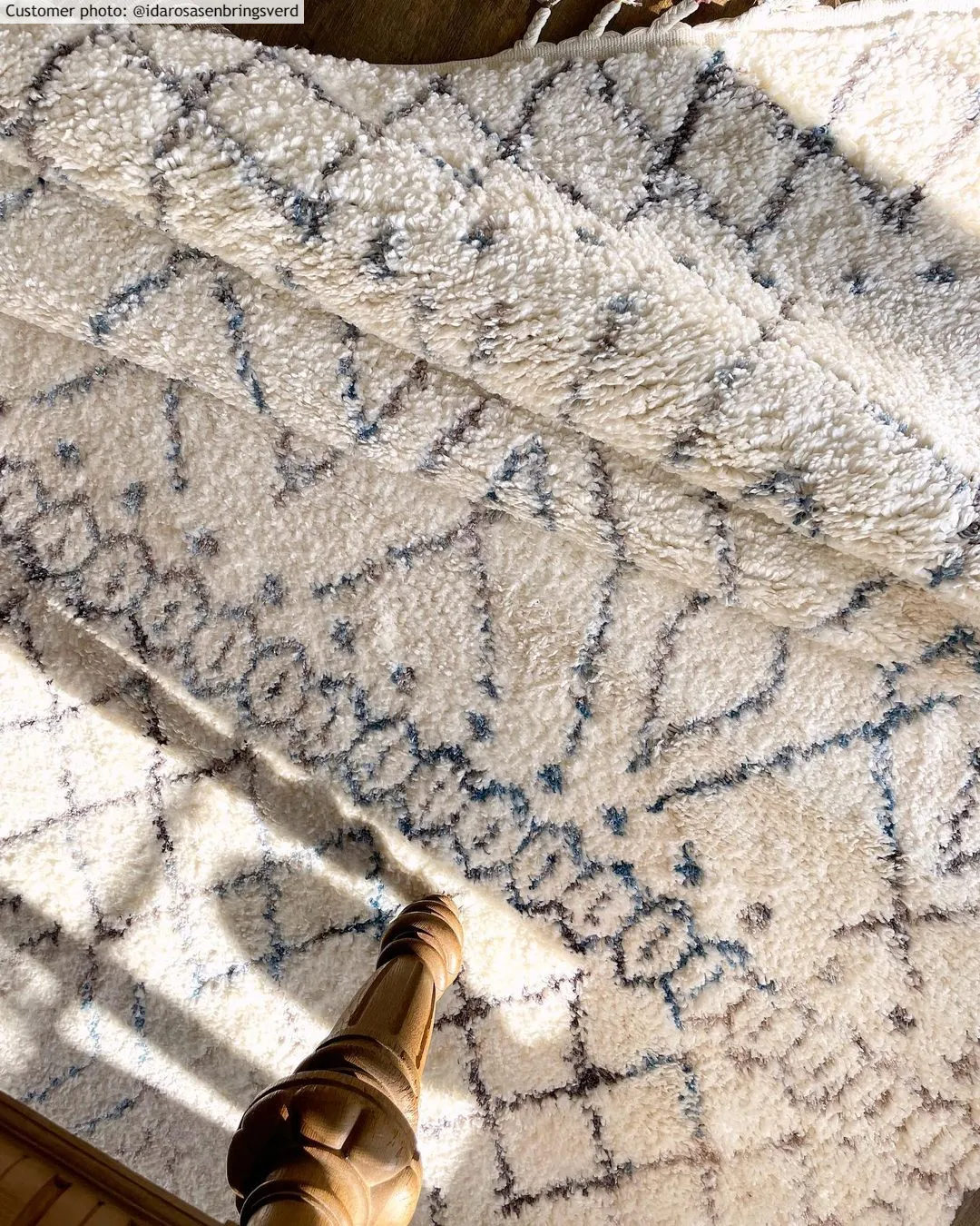 Hochflorteppiche - Marini (blau/multi)