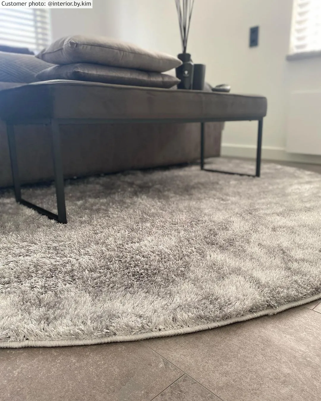 Runde Teppiche - Cosy (Silber)