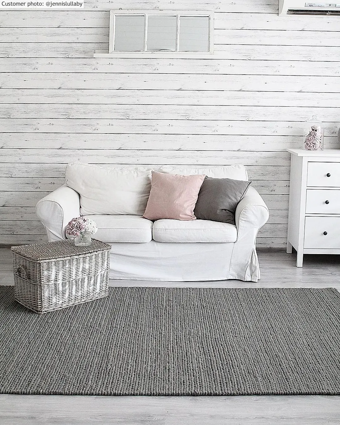 Wollteppich - Lynmouth (hellgrau)