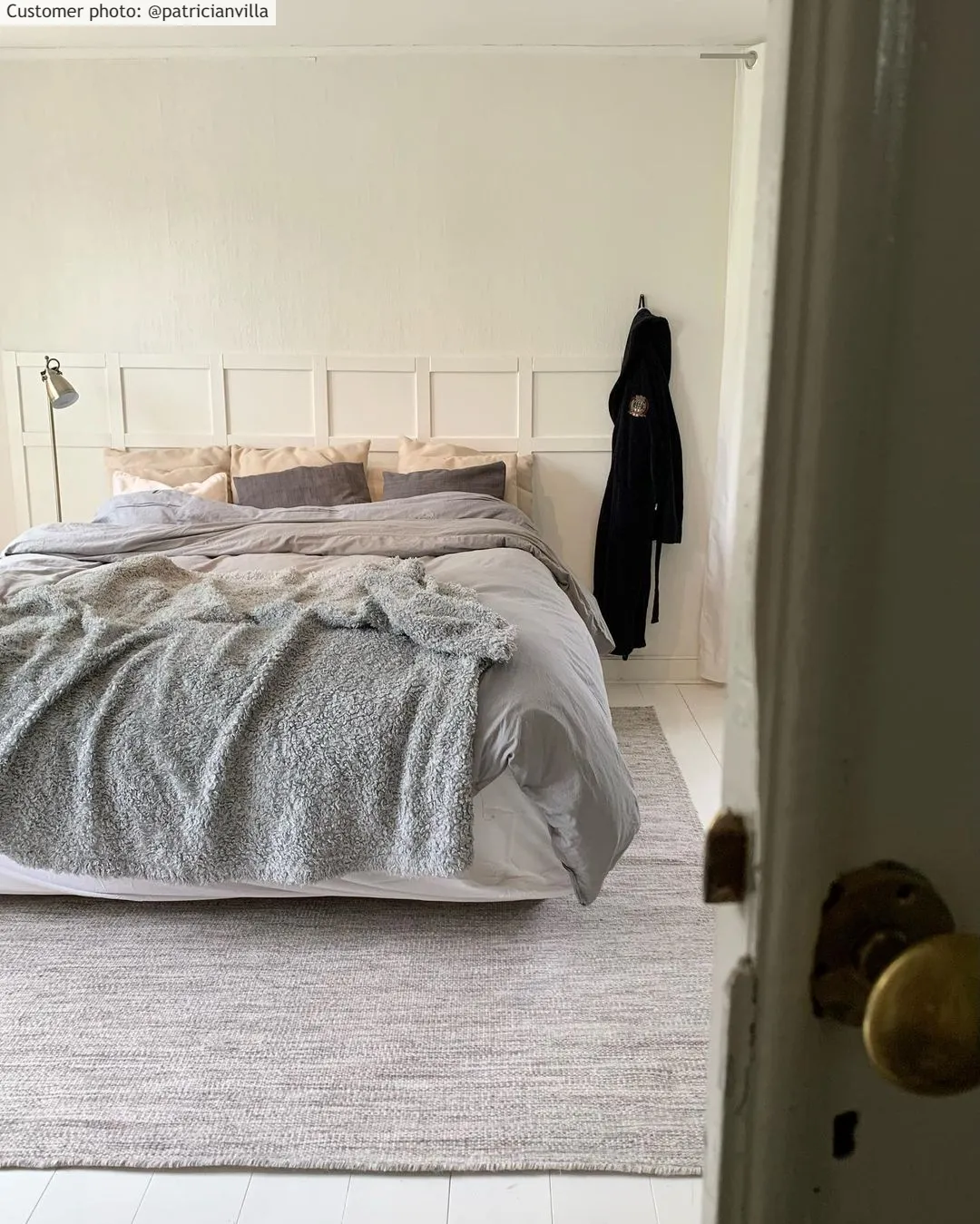 Wollteppich - Dhurry (grau)