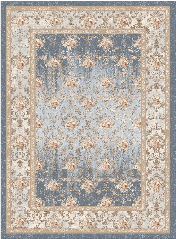 Wilton-Teppich - Zafer (grau/beige)