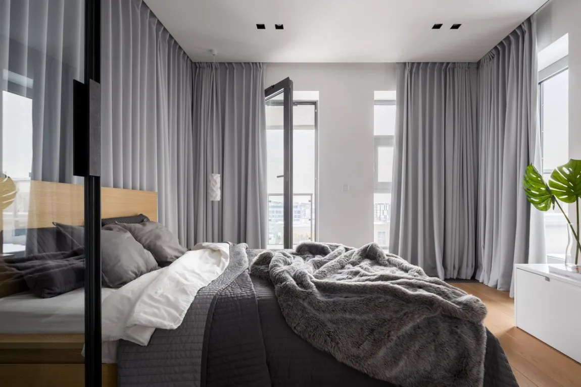 Rideaux chambre à coucher moderne